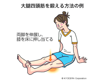 大腿四頭筋を鍛える方法の例