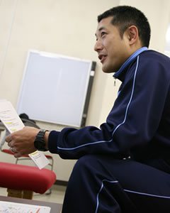 健康科学トレーナー 主任の野崎　靖弘さん